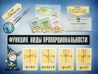 Диафильм «Функция. Виды пропорциональности»