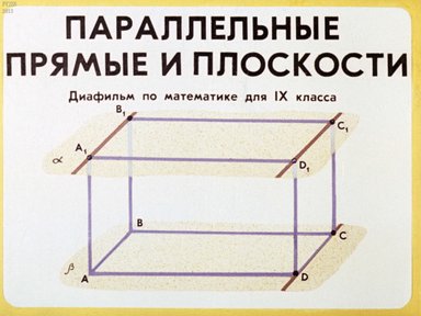 Параллельные прямые и плоскости