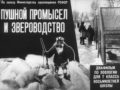 Диафильм «Пушной промысел и звероводство»