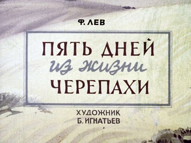 Диафильм «Пять дней из жизни черепахи»