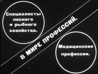 Диафильм «Специалисты лесного и рыбного хозяйства. Медицинские профессии»