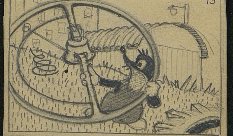 Крот чб раскадровка 3